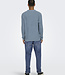 ONSFLYNN REG 5 PBT STRUC LS POLO KNIT FLINT STONE