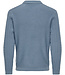 ONSFLYNN REG 5 PBT STRUC LS POLO KNIT FLINT STONE