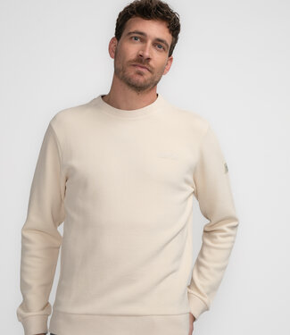 Petrol Industries M-3040-SWR386 Men Sweater Round Neck (7137 Ecru)