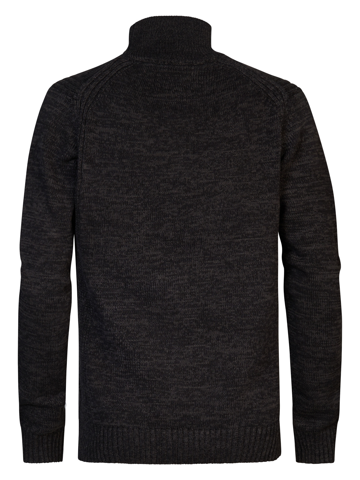 M-3040-KWC206 Men Knitwear Collar (9091 Dark Black)