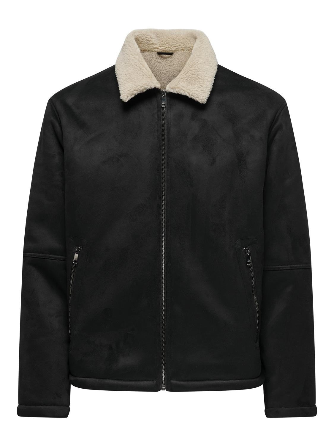 ONSROYCE SHEARLING JACKET OTW (Black)