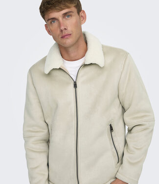 Only & Sons ONSROYCE SHEARLING JACKET OTW (Silver Lining)