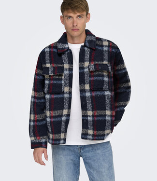 Only & Sons ONSGIO LF CHECK PADDED JACKET OTW (Parisian Night/Check)