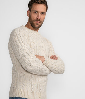 Petrol Industries M-3040-KWR247 Men Knitwear Round Neck Basic (7137 Ecru)