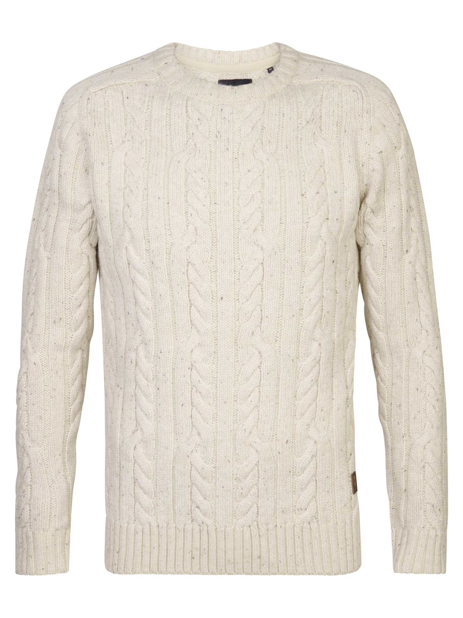 M-3040-KWR247 Men Knitwear Round Neck Basic (7137 Ecru)