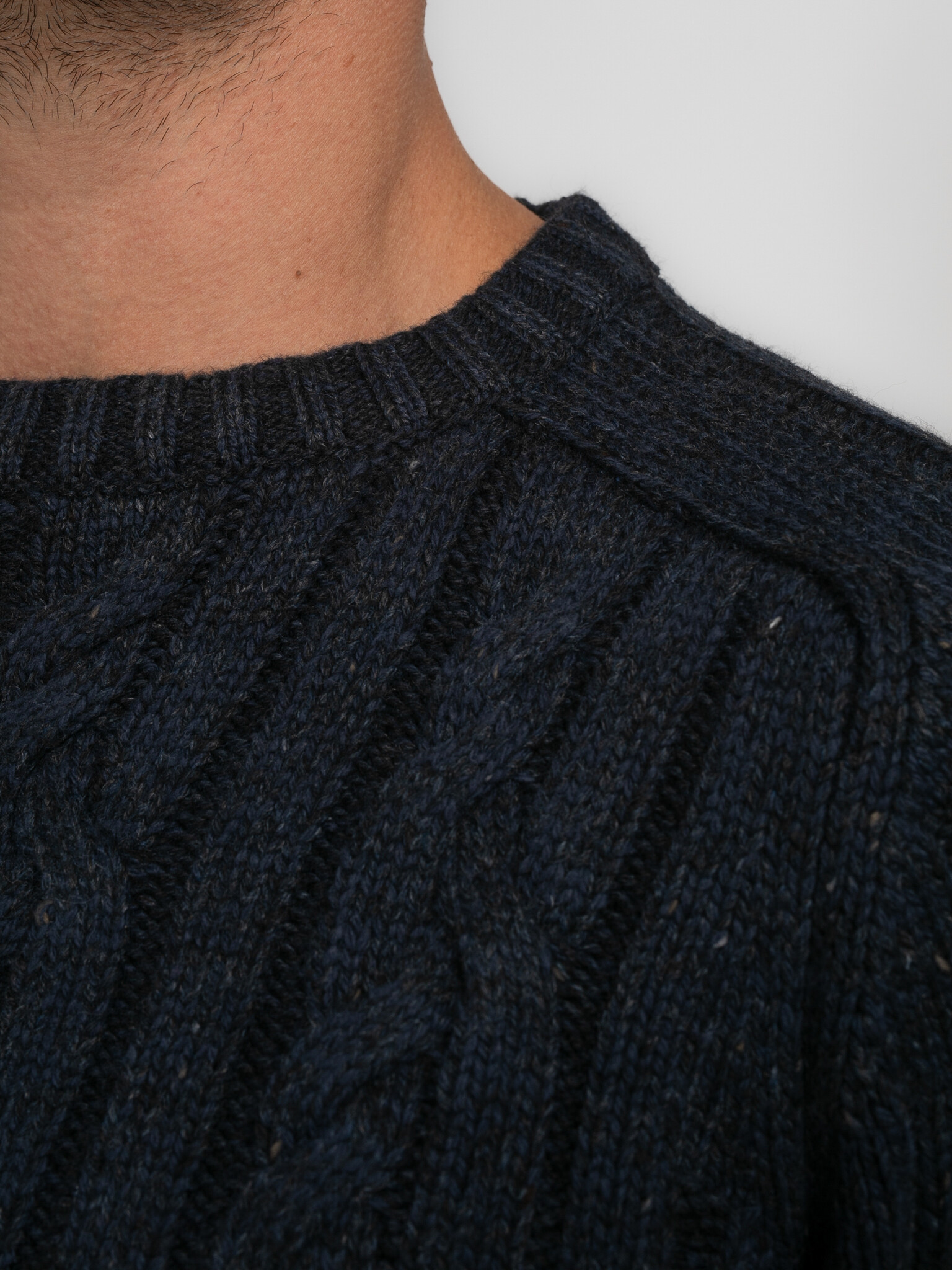 M-3040-KWR247 Men Knitwear Round Neck Basic (5120 Sky Captain)