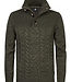 M-3040-KWC211 Men Knitwear Collar (6088 Army Green)