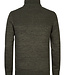 M-3040-KWC211 Men Knitwear Collar (6088 Army Green)