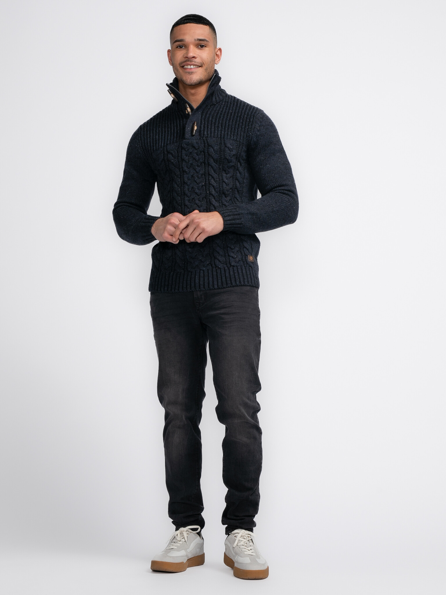 M-3040-KWC211 Men Knitwear Collar (5120 Sky Captain)