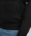 M-3040-KWC218 Men Knitwear Collar Cardiguan (9091 Dark Black)