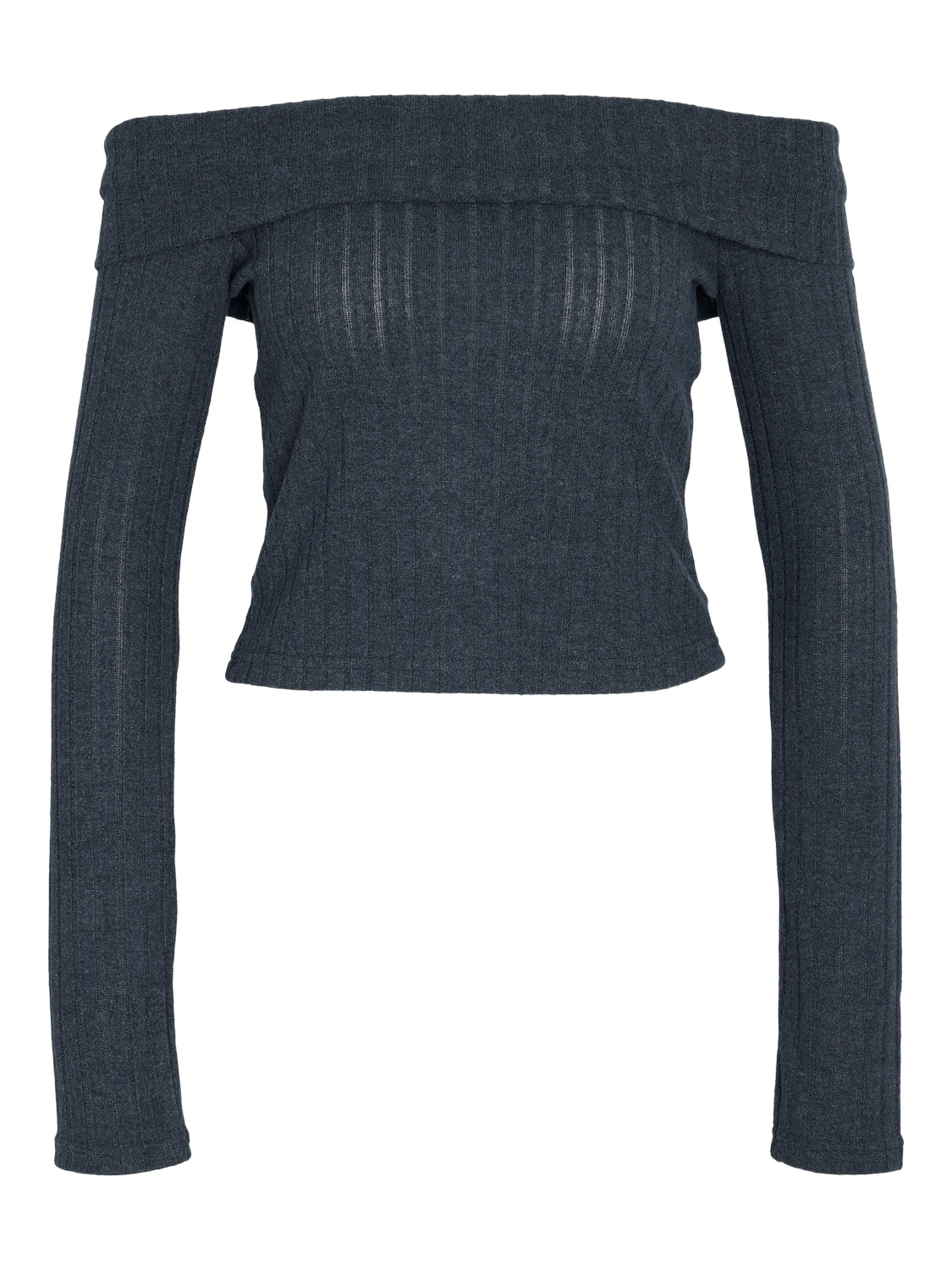 NMVILLAGE L/S OFF SHOULDER TOP BF JRS (Navy Blazer)