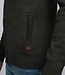 M-3040-KWC216 Men Knitwear Collar Cardiguan (6088 Army Green)