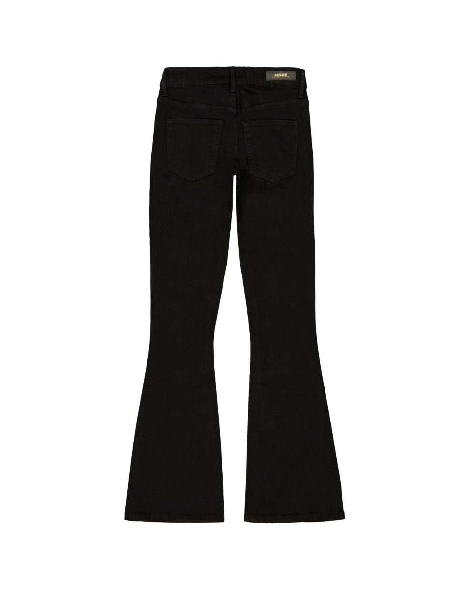 ECLIPSE Mid rise Black Flare Jeans