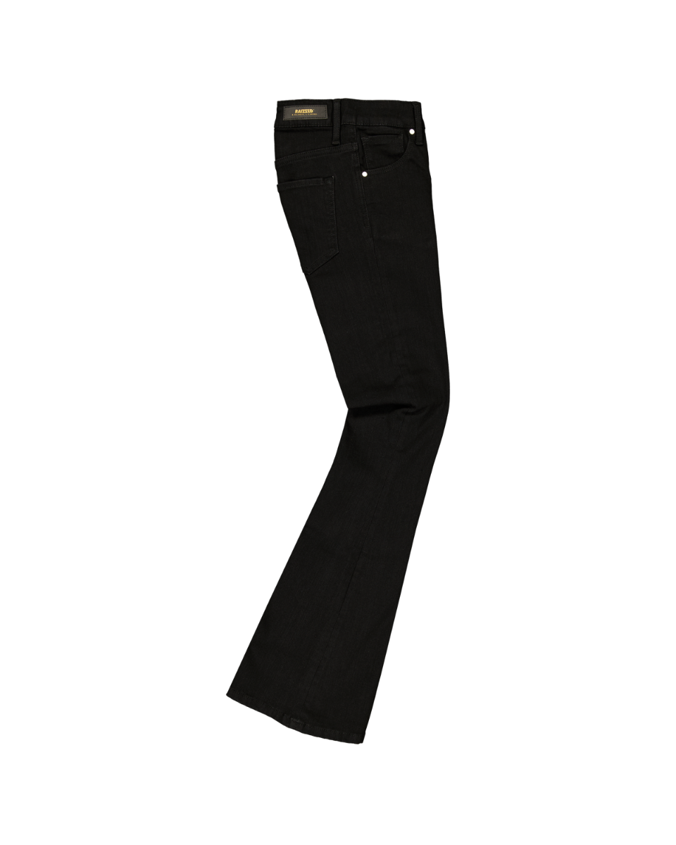 ECLIPSE Mid rise Black Flare Jeans