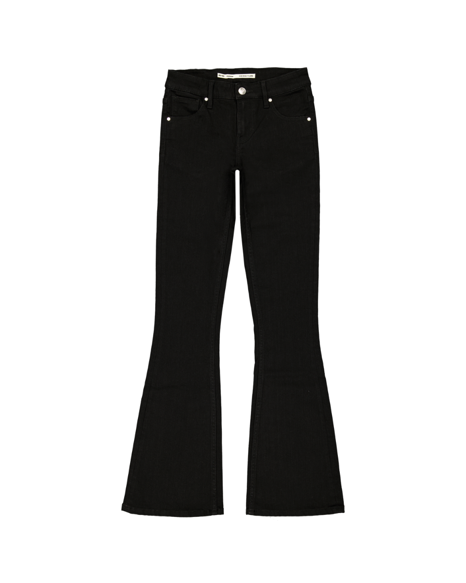 ECLIPSE Mid rise Black Flare Jeans