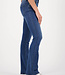 ECLIPSE Mid rise Dark Blue Stone Flare Jeans