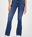 ECLIPSE Mid rise Dark Blue Stone Flare Jeans