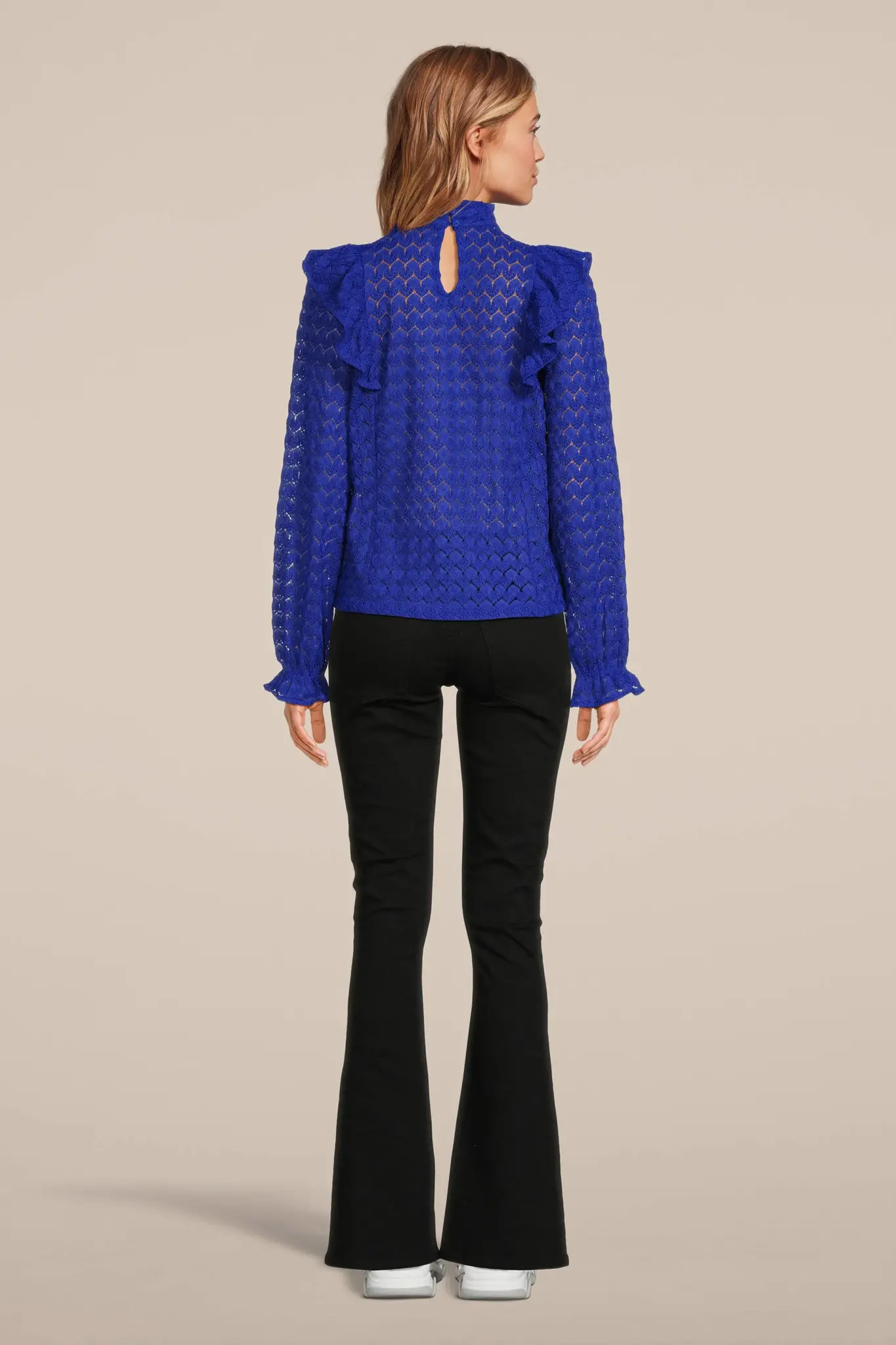 ECLIPSE Mid rise Black Flare Jeans