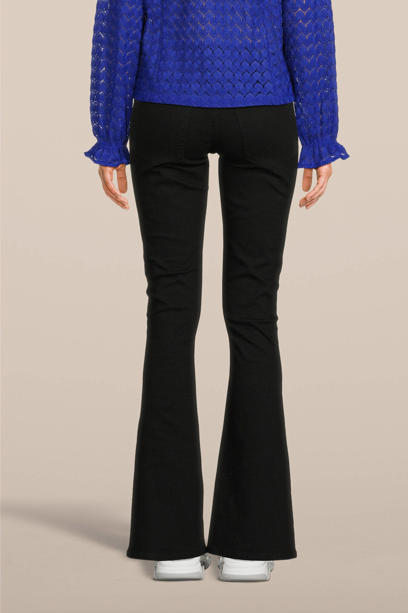 ECLIPSE Mid rise Black Flare Jeans