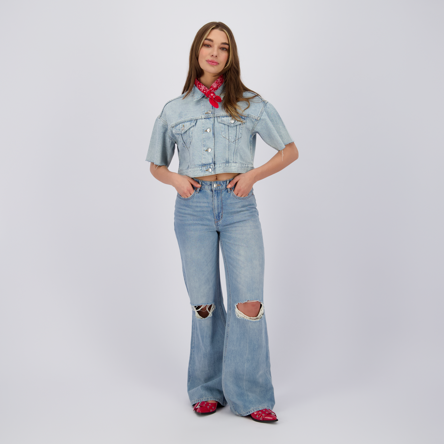 SKY Crafted Vintage Flare RD02 - Mid Blue Stone