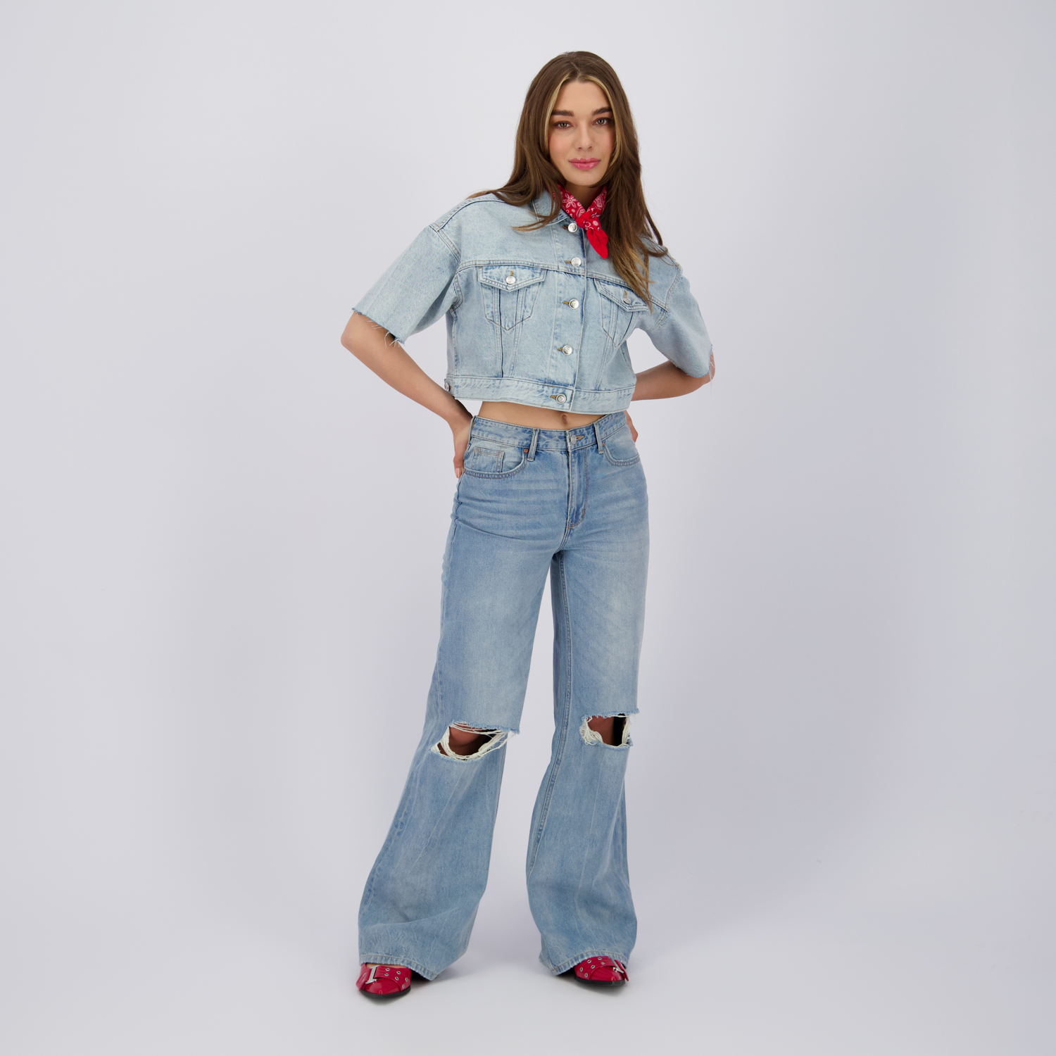 SKY Crafted Vintage Flare RD02 - Mid Blue Stone