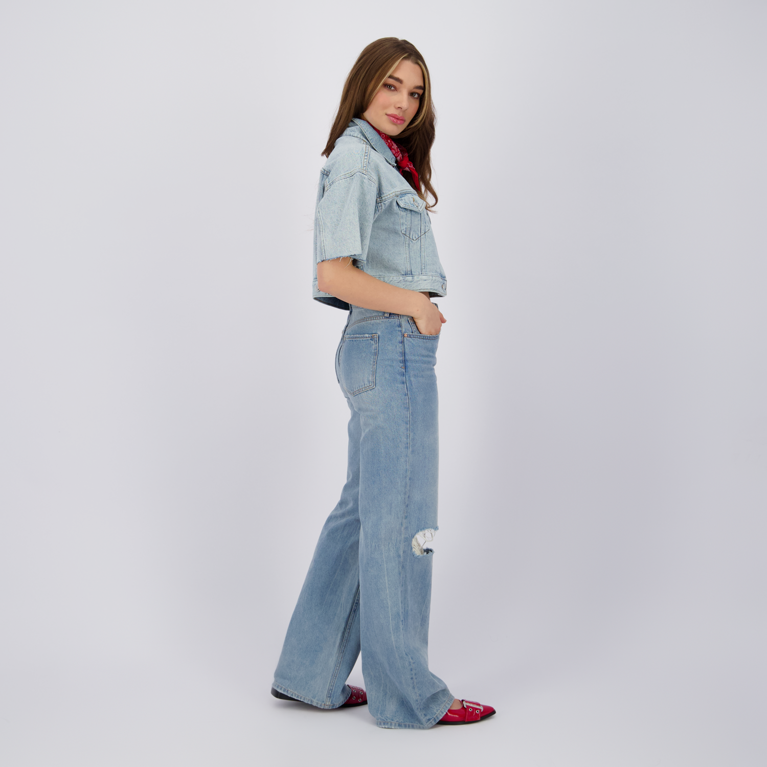 SKY Crafted Vintage Flare RD02 - Mid Blue Stone