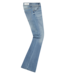 ECLIPSE Mid rise Mid Blue Stone Flare Jeans