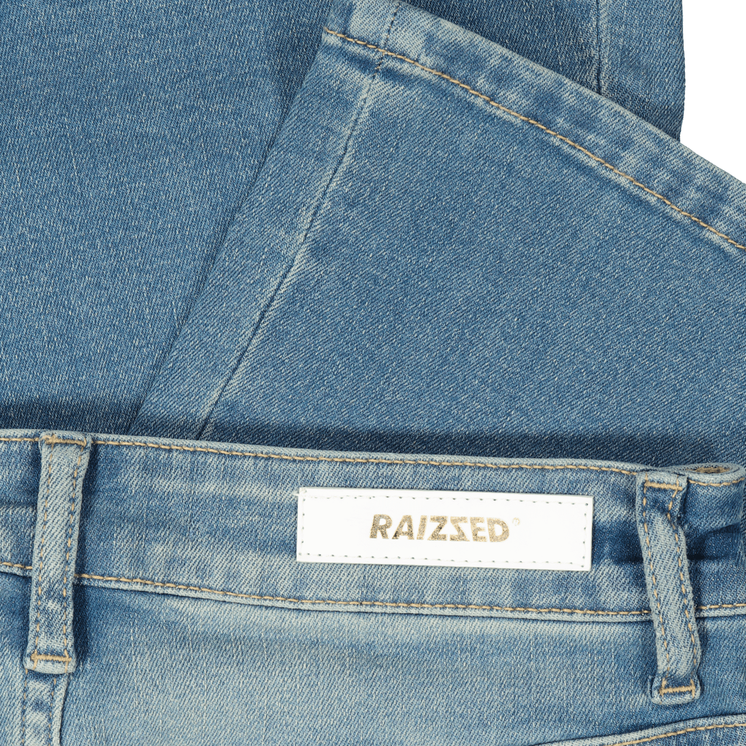 ECLIPSE Mid rise Mid Blue Stone Flare Jeans