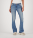 ECLIPSE Mid rise Mid Blue Stone Flare Jeans