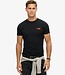 ESSENTIAL LOGO EMB TEE (Black Hazard Orange)