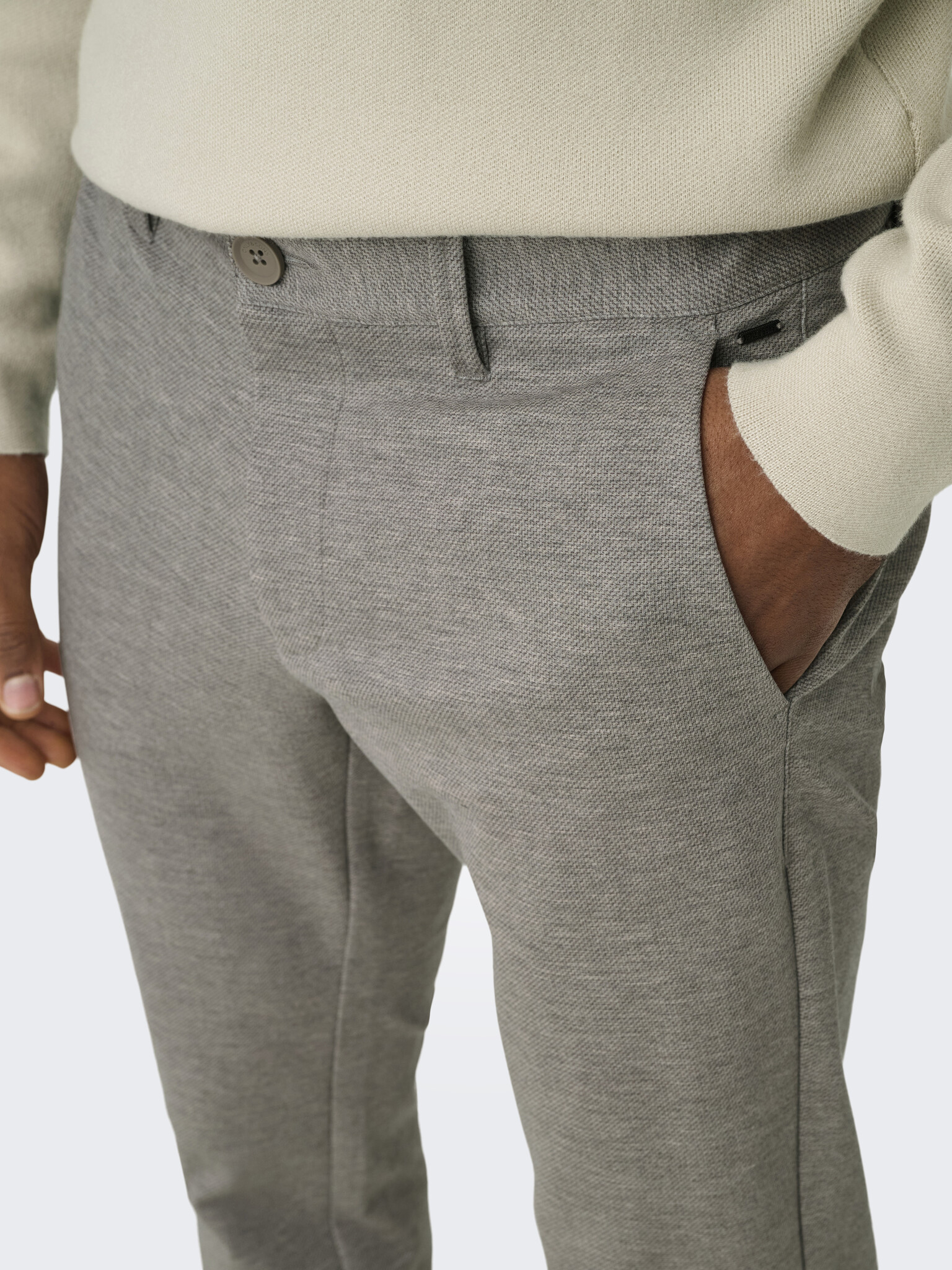 ONSMARK SLIM DITSY 020934 PANT NOOS CHINCHILLA