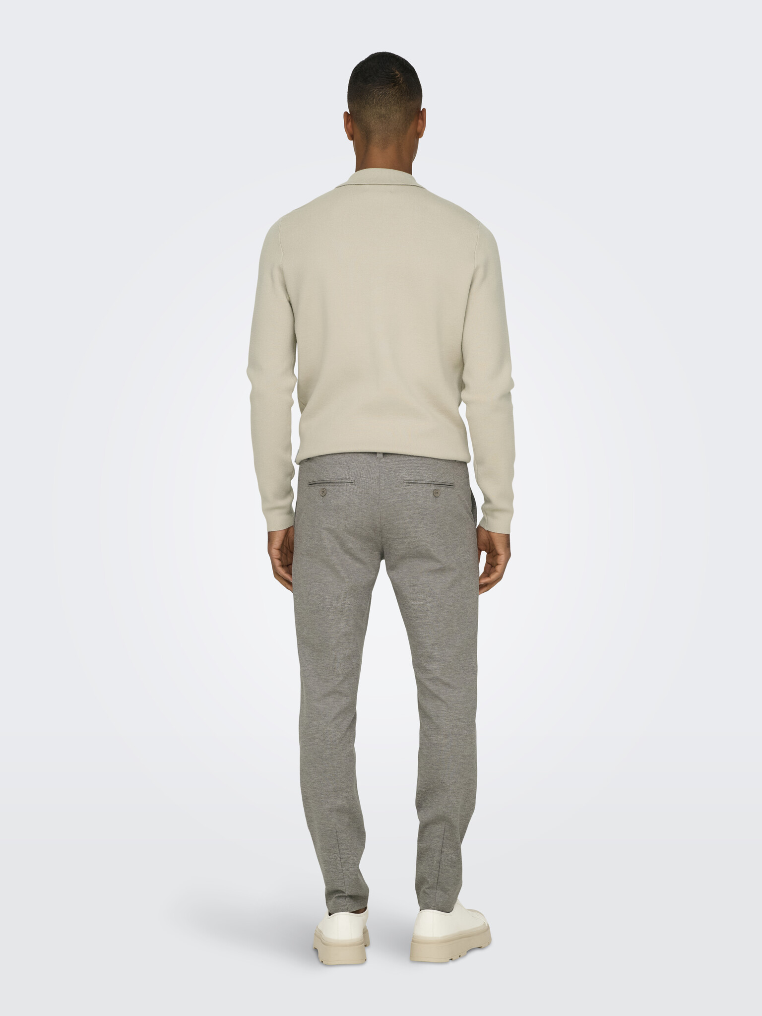 ONSMARK SLIM DITSY 020934 PANT NOOS CHINCHILLA