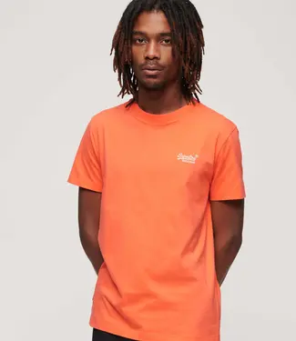 Superdry ESSENTIAL LOGO EMB TEE (Sunburst Coral)