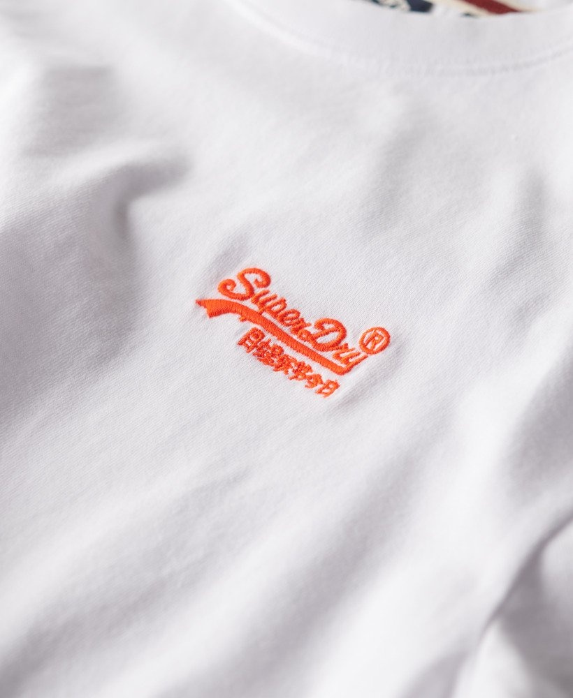 ESSENTIAL LOGO EMB TEE (Optic/Hazard Orange)