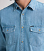 M-1050-SIL436 Men Shirt Long Sleeve Denim (5001 Light Indigo)