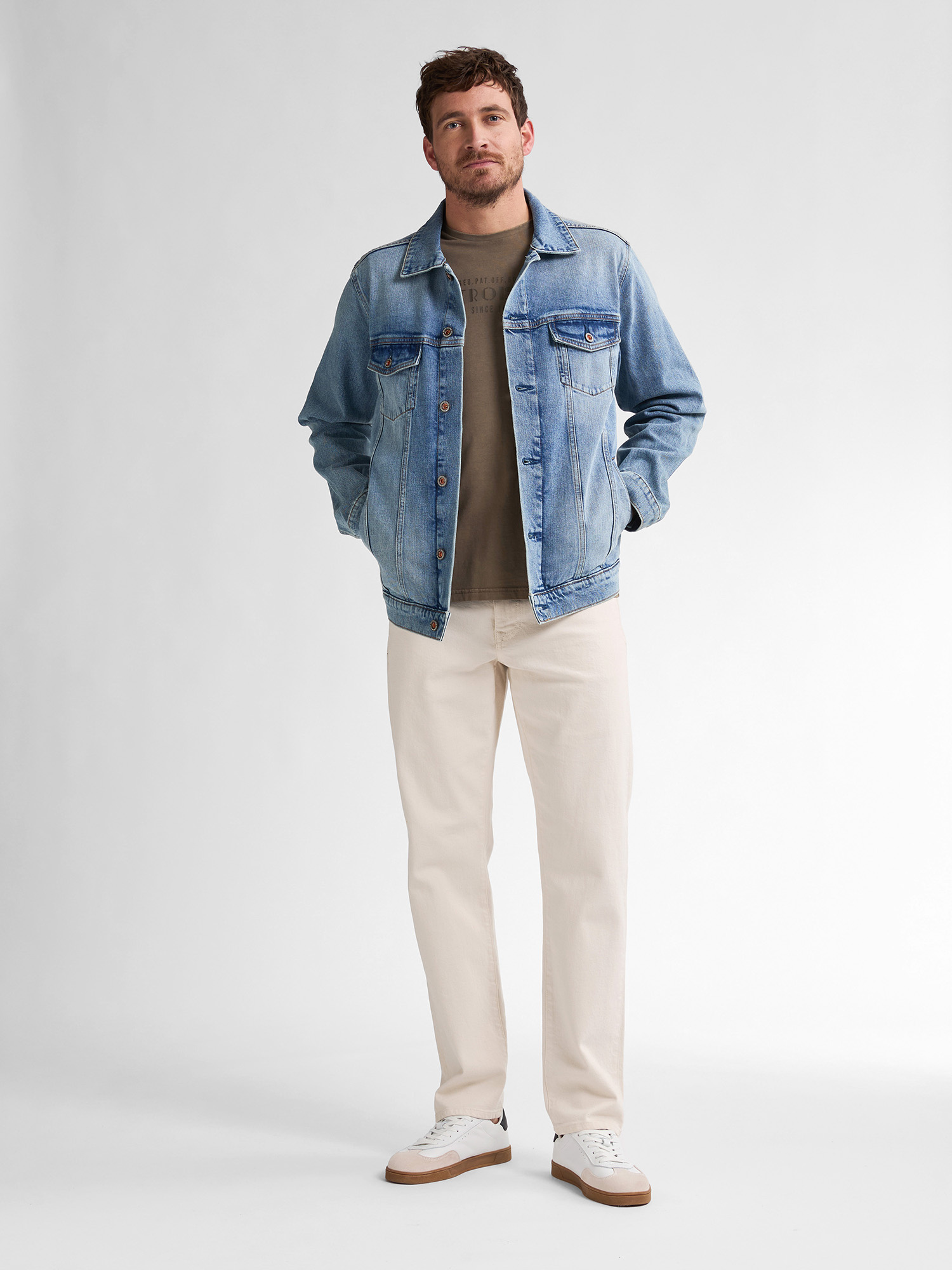 M-1050-JAC002 Men Jacket Denim (5700 Bleached)