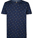 M-1050-TSR687 MEN SHIRT SS AOP (5178 NAVY BLUE)