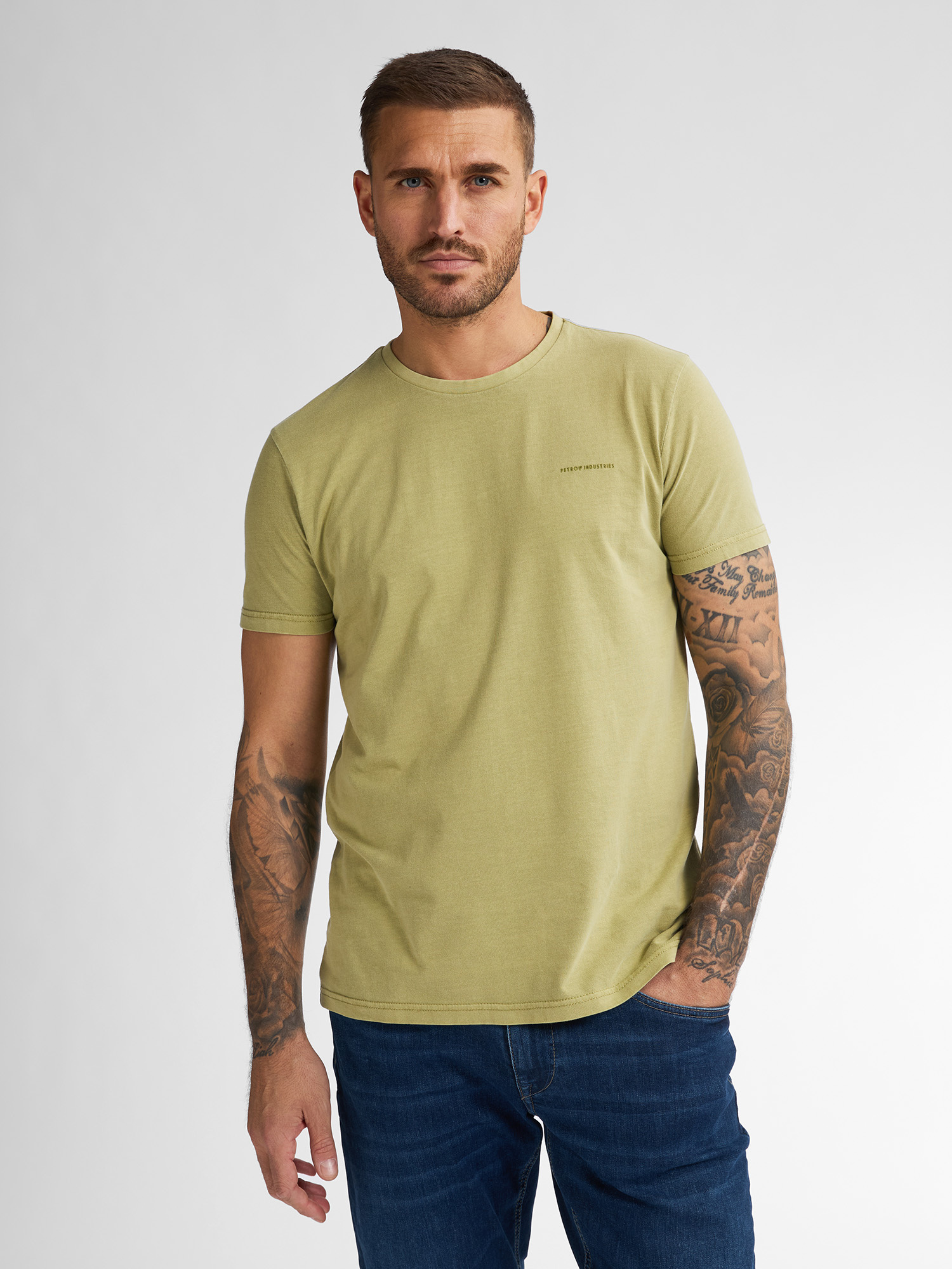 M-1050-TSR617 MEN T-SHIRT SS (6170 LIGHT PISTACHE)