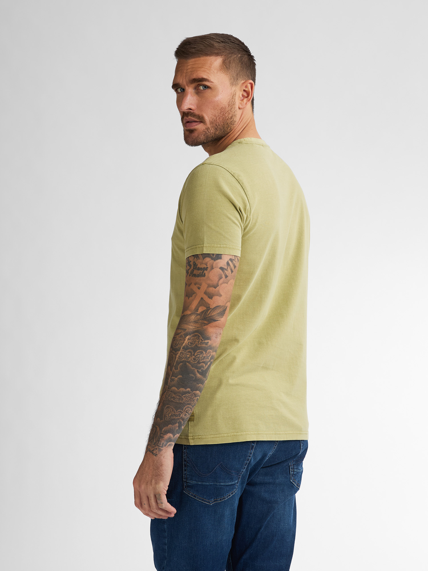 M-1050-TSR617 MEN T-SHIRT SS (6170 LIGHT PISTACHE)