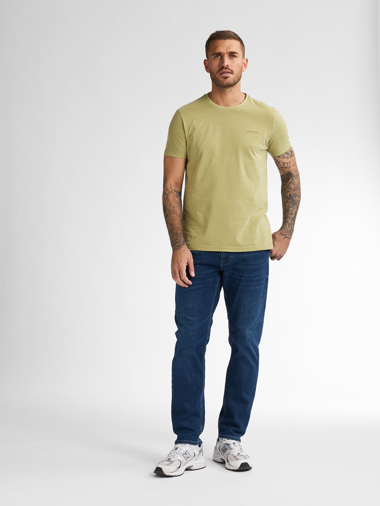 M-1050-TSR617 MEN T-SHIRT SS (6170 LIGHT PISTACHE)