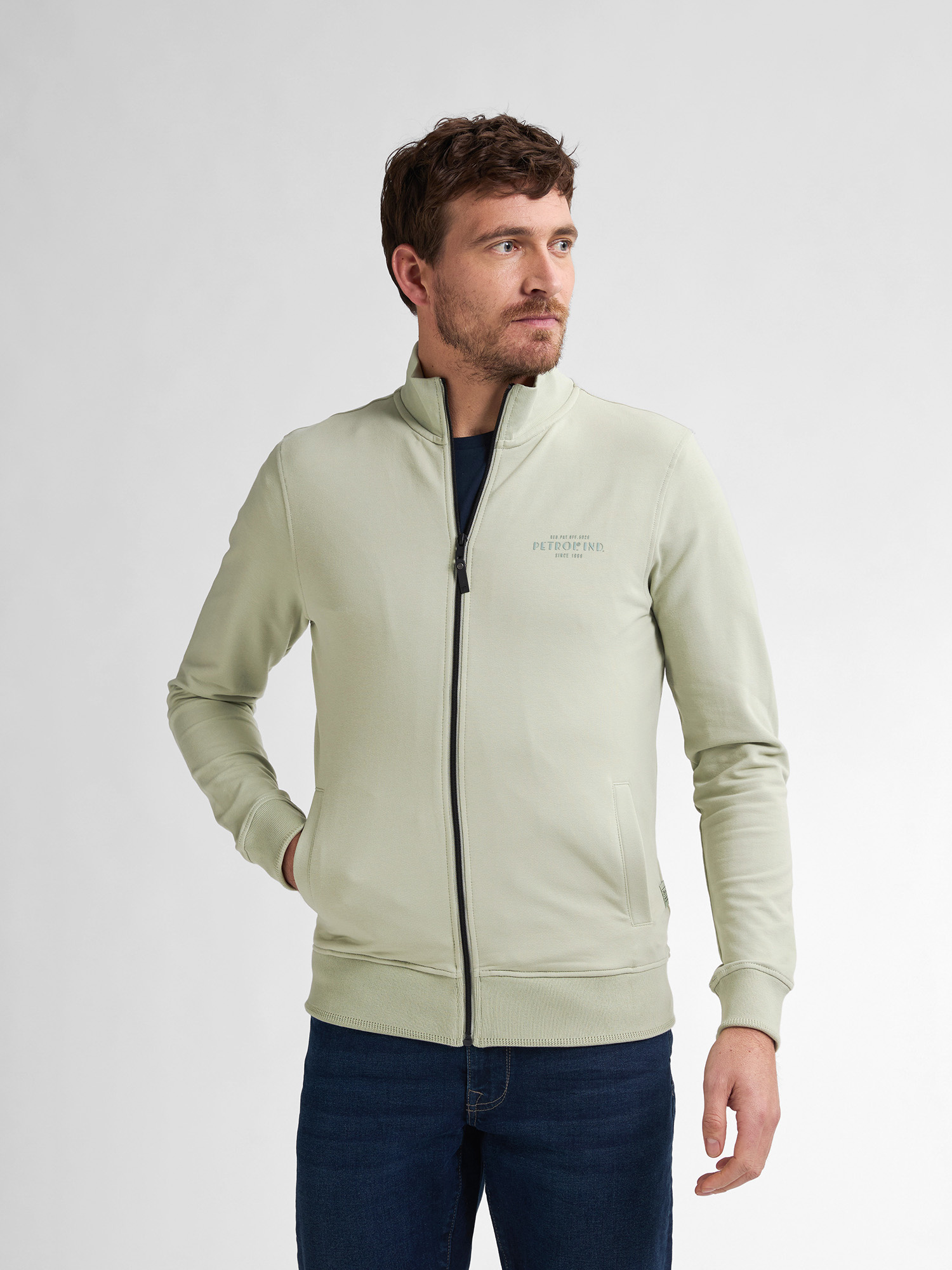 MEN SWEATER COLLAR ZIP M-1050-SWC303 (6173)