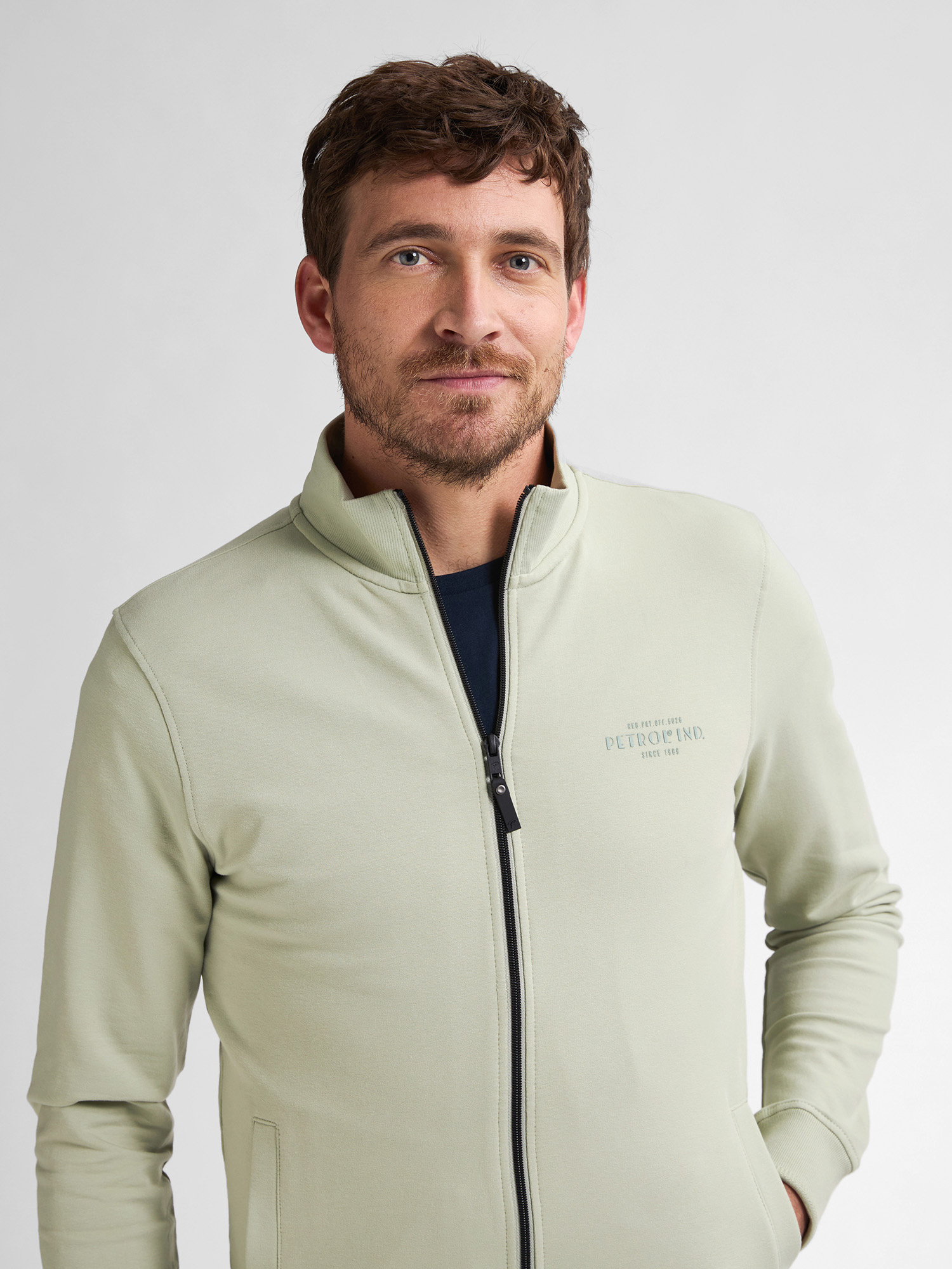 MEN SWEATER COLLAR ZIP M-1050-SWC303 (6173)