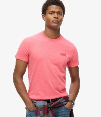 Superdry ESSENTIAL LOGO EMB TEE (PUNCH PINK)