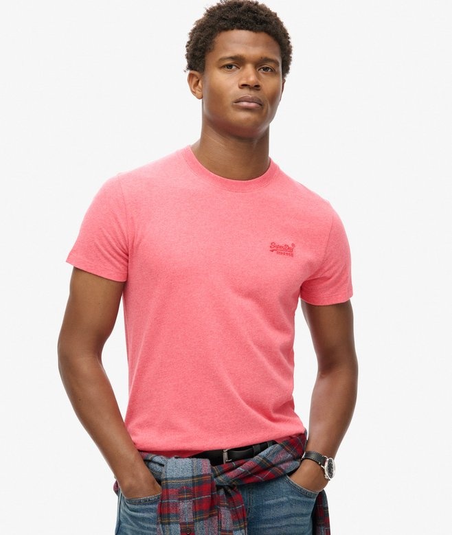 ESSENTIAL LOGO EMB TEE (PUNCH PINK)
