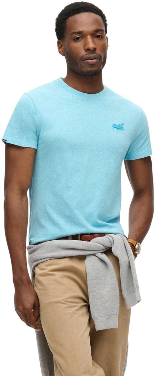 ESSENTIAL LOGO EMB TEE (TURQUOISE)
