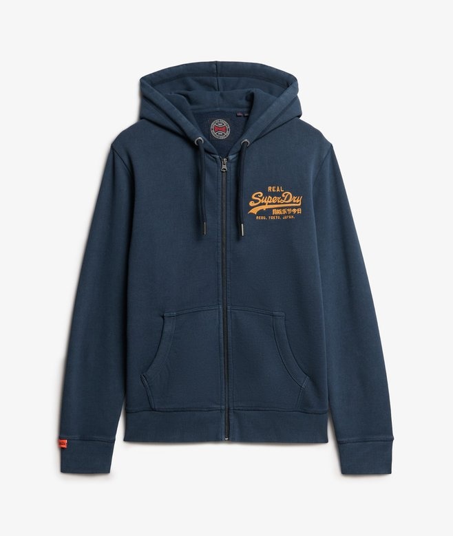 VL EMBROIDERED ZIPHOOD (Lauren Navy)