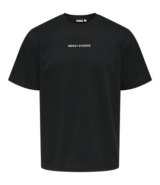 Only & Sons ONSLIAM SS RELAX TEE CS (Black/White Logo)
