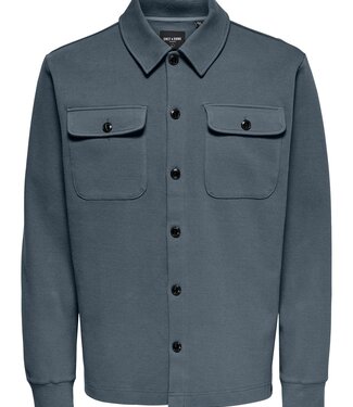 Only & Sons ONSNEWKODYL OVERSHIRT SWEAT NOOS (STORMY WEATHER)