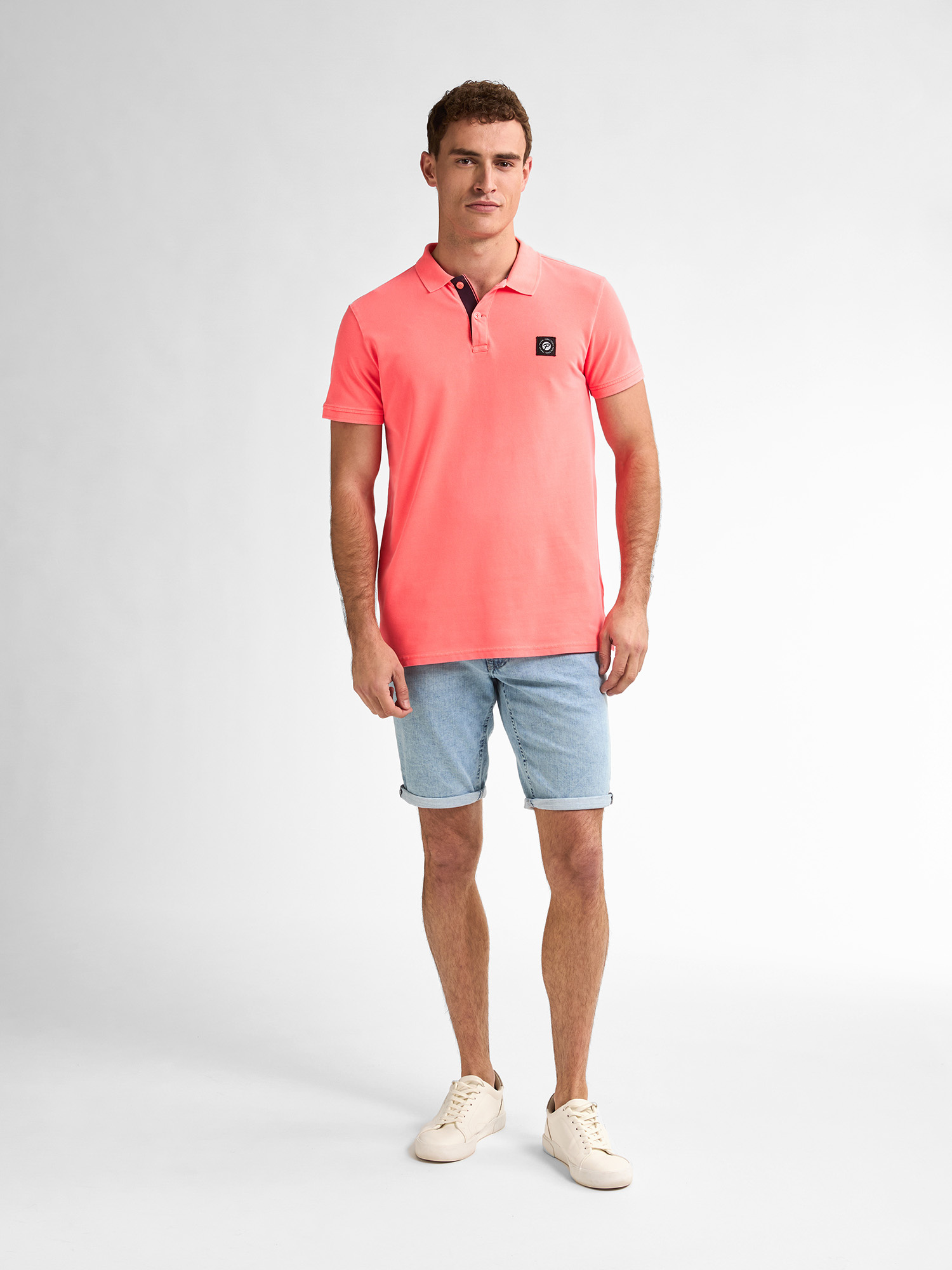 M-1050-POL945 Men Polo (3099 Fiery Coral)