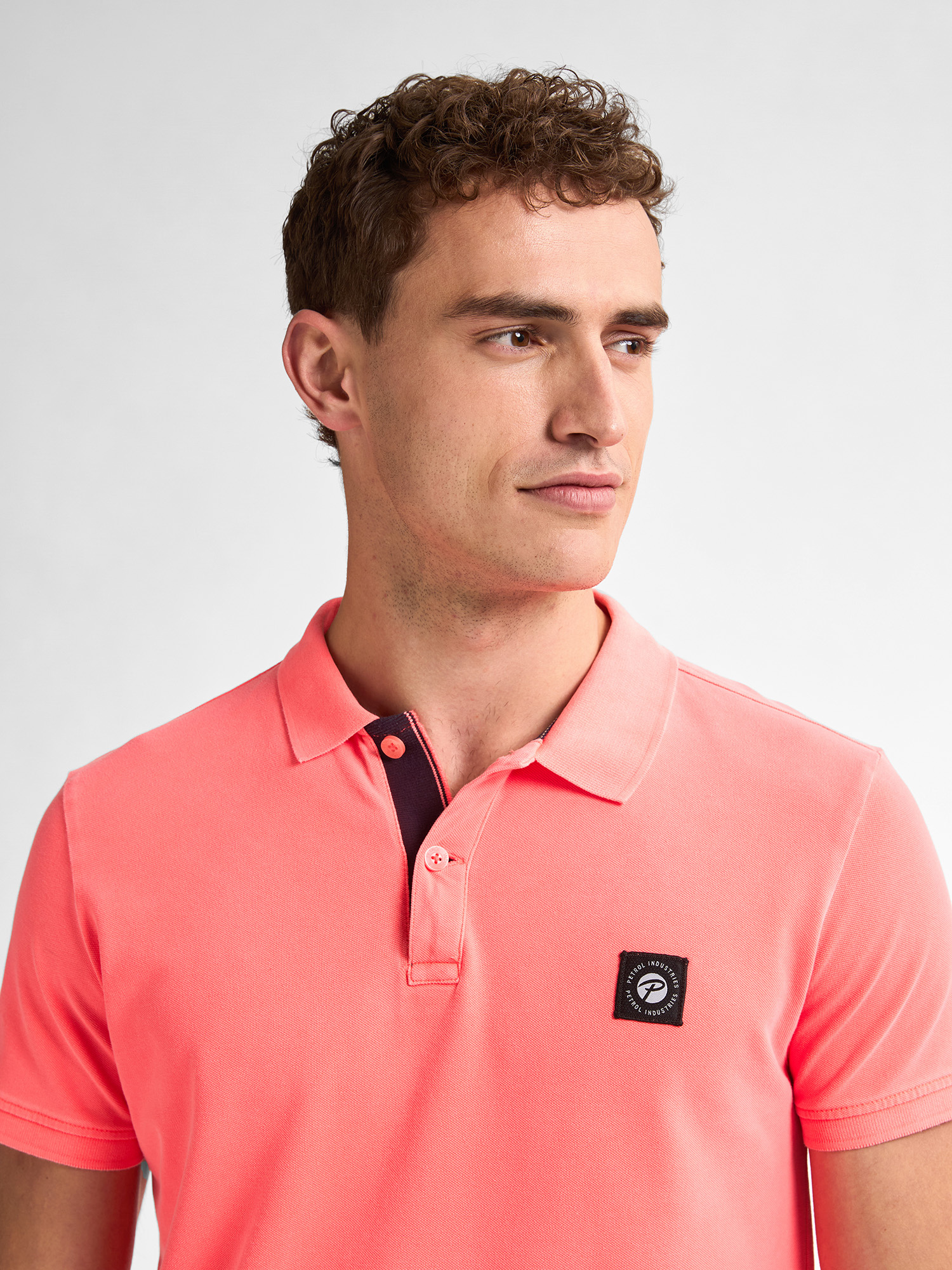 M-1050-POL945 Men Polo (3099 Fiery Coral)